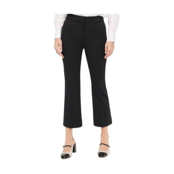 J.Crew Black Kelsey Pant Womens Size 0 Tall  Flared Cropped Trousers - Picture 1 of 6